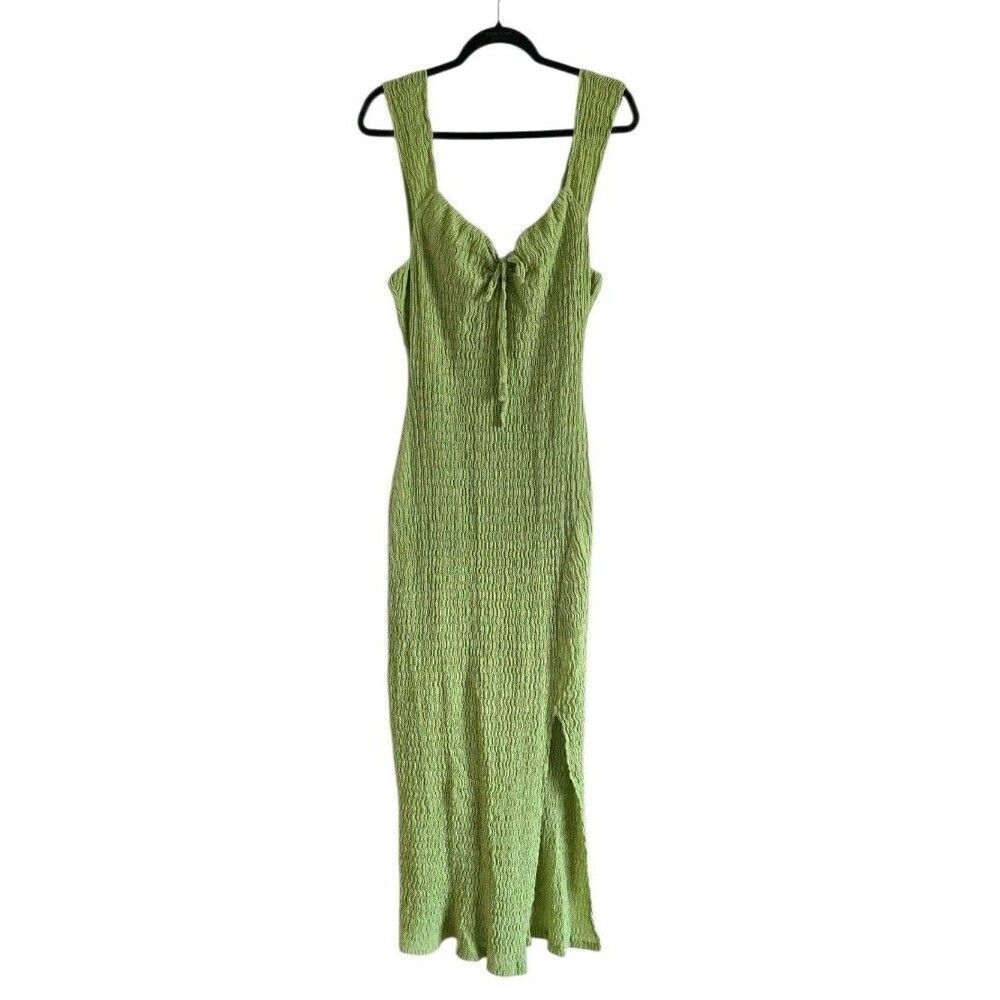 Free People Lime Green Knit Maxi Dress - Picture 2 of 9
